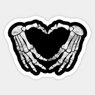 SKELETON HEART Sticker